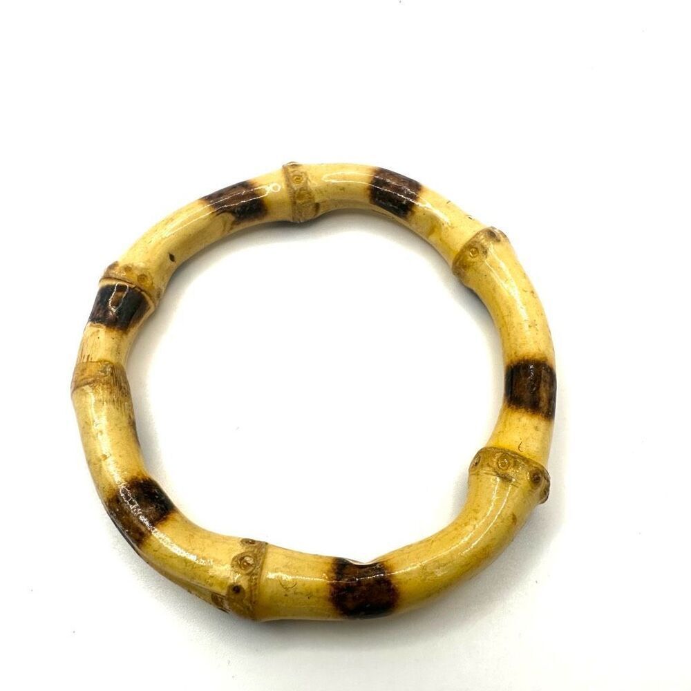 Bamboo bangle bracelet